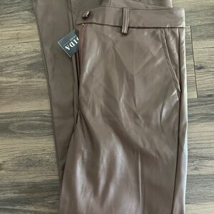 Leather Pants- color chocolate